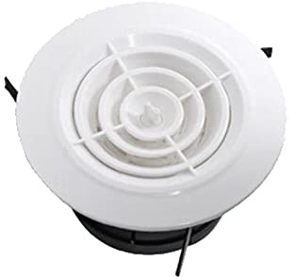 Dailygoods- Ventilatierooster Rond - 125 mm - Verstelbare Draaibare Uitlaatkap - Geluidsarm - Voor Camper/Caravan/Badkamer/Keuken - Luchtrooster