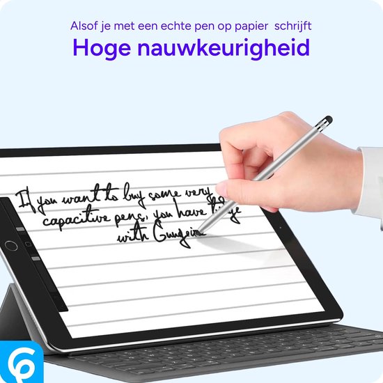 SBG Universele Stylus Pen Met Twee Zachte Punten - Comfortabel Balontwerp - Handig voor Onderweg - Zilver van SBG — afbeelding 2