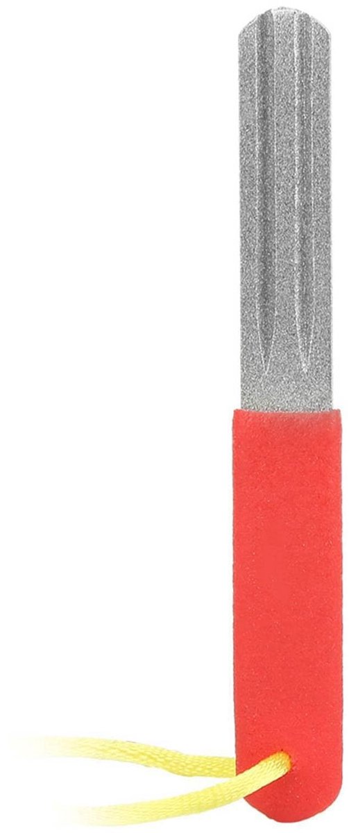 Dailygoods- Vishaak Slijper Dubbelzijdig - Slijpsteen Diamant 400/800 Grit - Antiverval Touw - Mini en Lichtgewicht - Geschikt voor Polijsten