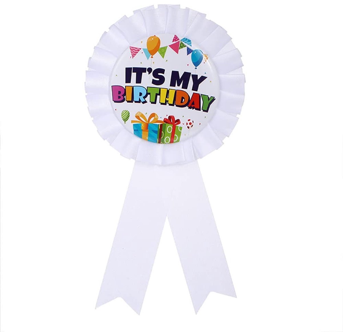 Dailygoods- Verjaardagsbadge - Blik Badge/Pins - Satijn/Stof - Hypoallergeen - Accessoire - Elegante Ontwerp - Feestbadge