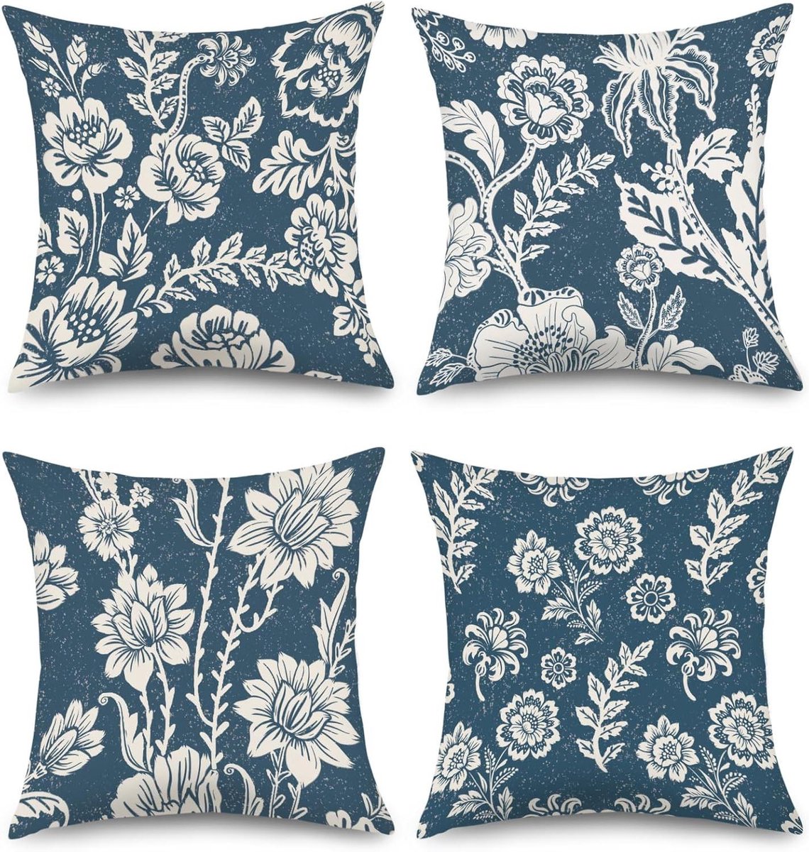Kussenhoezen Set - Decoratieve Hoezen - Bank Decoratie - Zacht Fluweel - 45x45 cm 4 Stuks