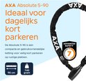 AXA Absolute 5-90 kettingslot, 90 cm lang, met een veiligheidsscore van 7/15.