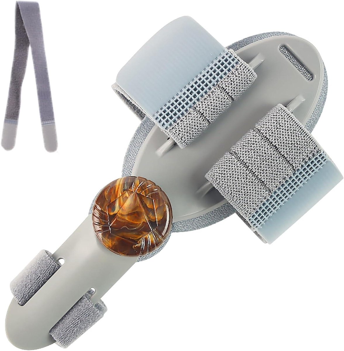 Eeltknobbel Corrector - Teen Stabilisator - Voet Correctie - 180° Instelbaar - 1 Stuk - Grijs Bruin