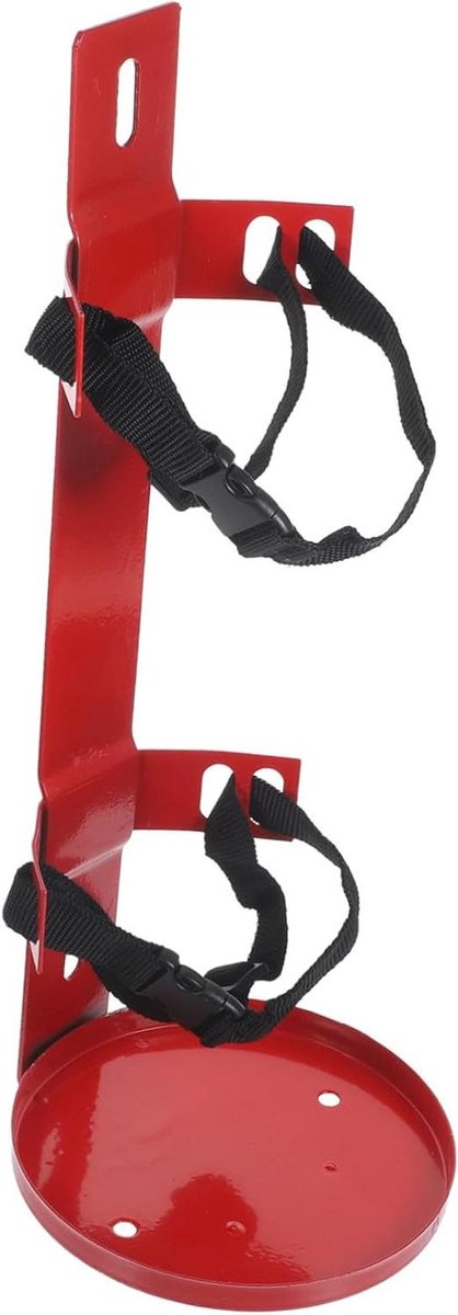 Brandblusser Beugel - Brandblusser Houder - Veiligheid Thuis - Verstelbare Band - 42 x 16 x 16 cm - Rood