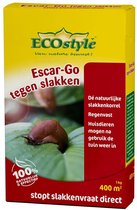 ECOstyle Escar-Go - Bestrijdingsmiddel tegen Slakken - Regenvaste Slakkenkorrels - Stopt Slakkenvraat Direct - 400 m² - 1 KG