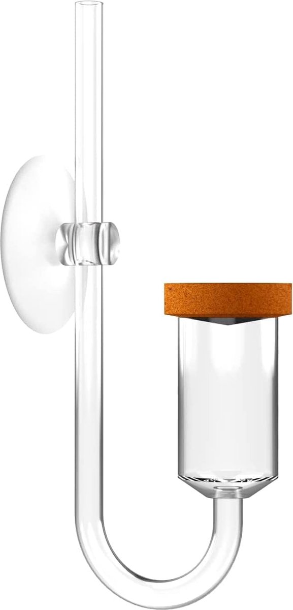 carmdering - CO2 Diffusor - CO2 Verspreider - Aquarium Diffusor - Fijne Belletjes Productie - Hoge CO2 Verzadiging - Geïmporteerde Keramiek - Duurzaam Acryl - Veilige Hoekplaatsing - 1 Stuk