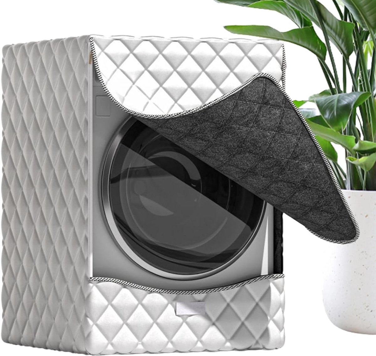 Wasmachine Drogerhoes Apparaat Beschermer Apparaat Beschermen Waterdicht Stofvrij Maten Zilver
