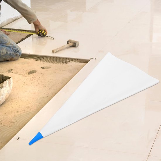 Tegelvoeg Mortel Spuitzakken - Voeg Installatiezak Metselwerk - Moeiteloos voegen - Optimale afdichting - 60 x 32 cm - Wit — afbeelding 2