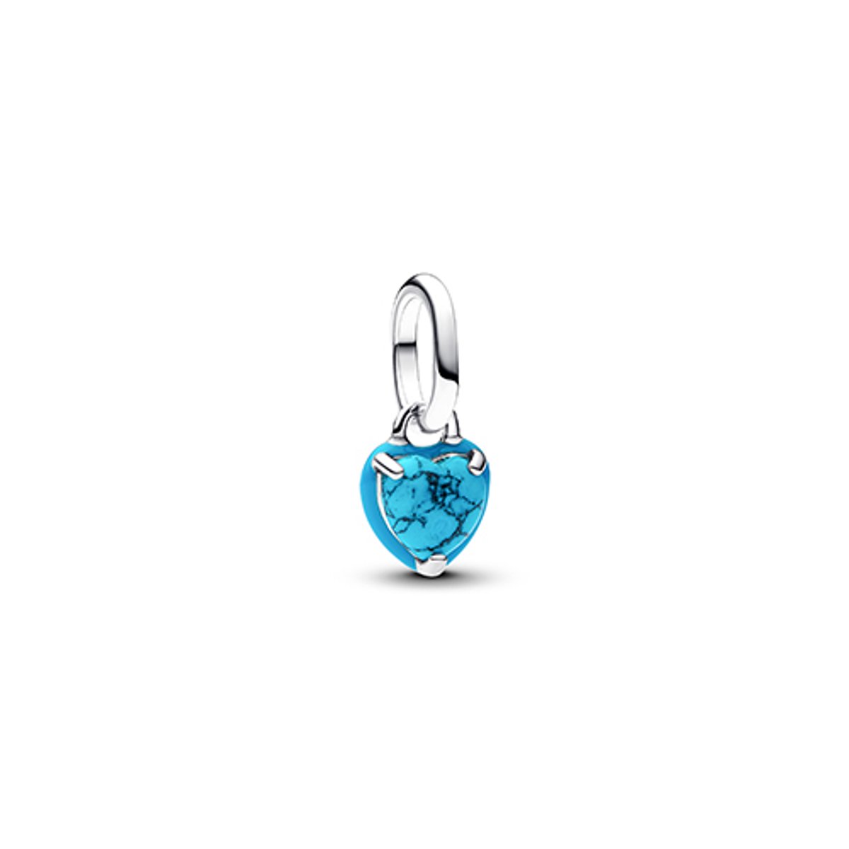 Pandora ME - 793827C01 - Turkoois Hart Mini Hangende Bedel
