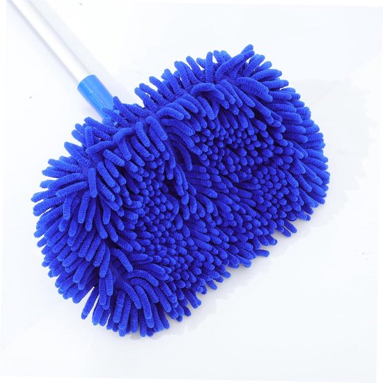 Telescopische Wasborstel - Auto Wasmop - Auto Reinigen - Ergonomisch Ontwerp - 116 cm - Blauw — afbeelding 2