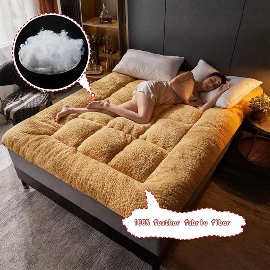 Opvouwbare Matras - Oprolbaar Bed - Kamperen Gasten - Vezelstof Vulling - 90 x 200 cm - Grijs — afbeelding 4