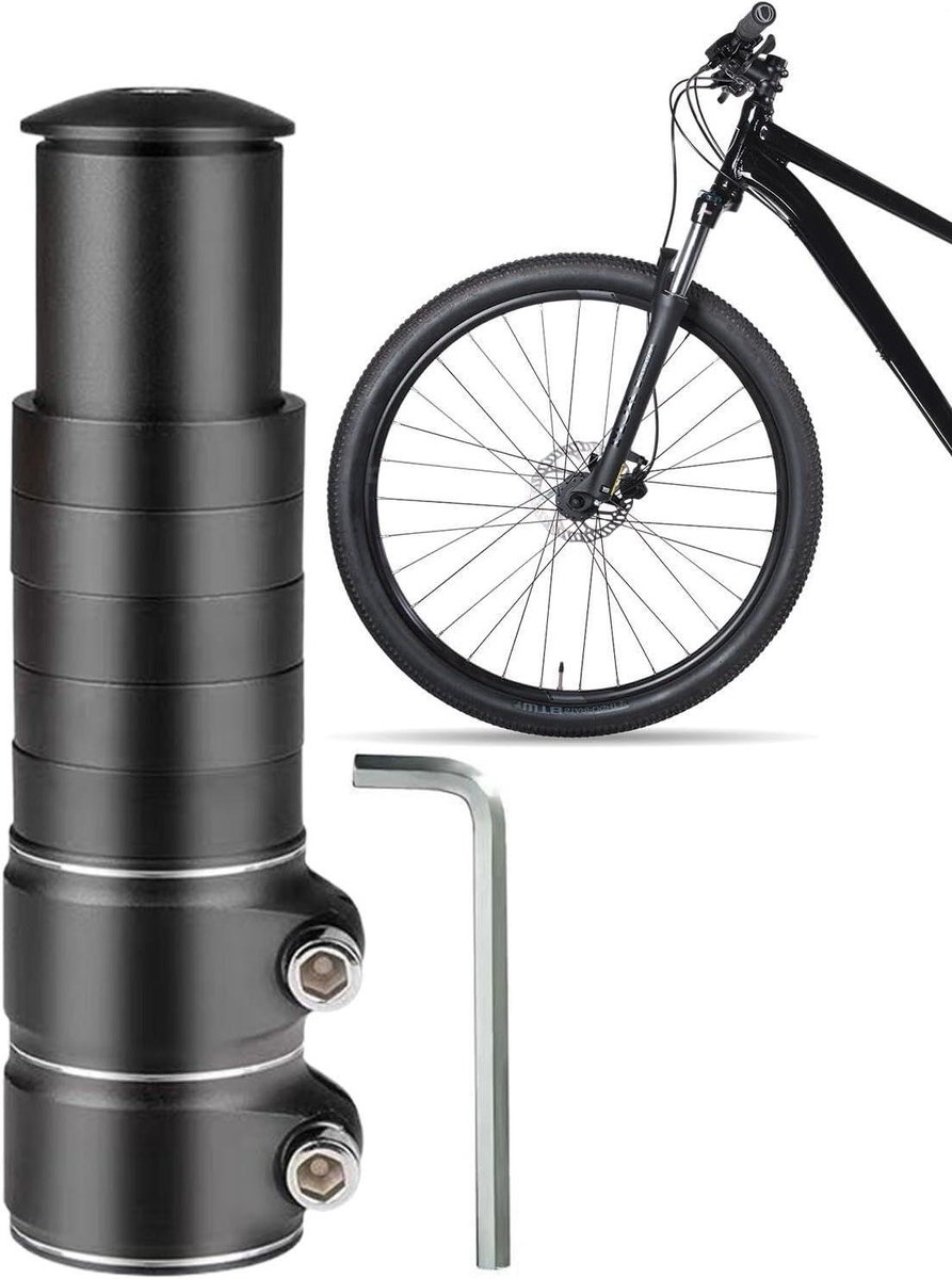 Fietsstuurverhoger - Stuurverlenger - Comfortabel Fietsen - Verstelbare Hoogte - 10cm Verhoging - Meerkleurig