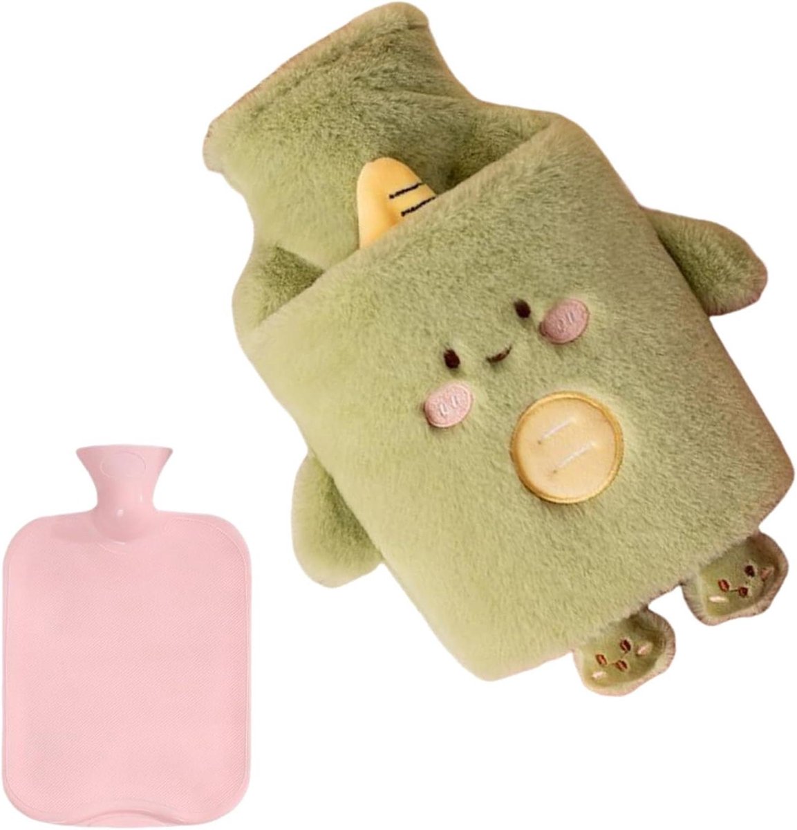 Warmwaterkruik Voeten - Zachte Kruik - Warmte Comfort - Handtas Ontwerp - 1 Liter - Dierenvorm