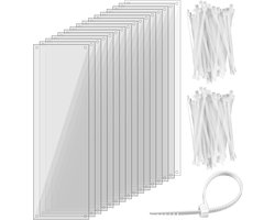 Huisdierkooi Voeringen - Kooi Bescherming - Hygiëne Verbeteren - Flexibel PVC Materiaal - 35.6 x 11.5 cm - Transparant