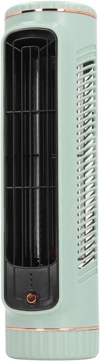 Bladloze Bureauventilator - Tafelkoeler Stille Ventilator - Persoonlijke Koeling - 70 Graden Oscillatie - 26.7 cm Hoog - Groen