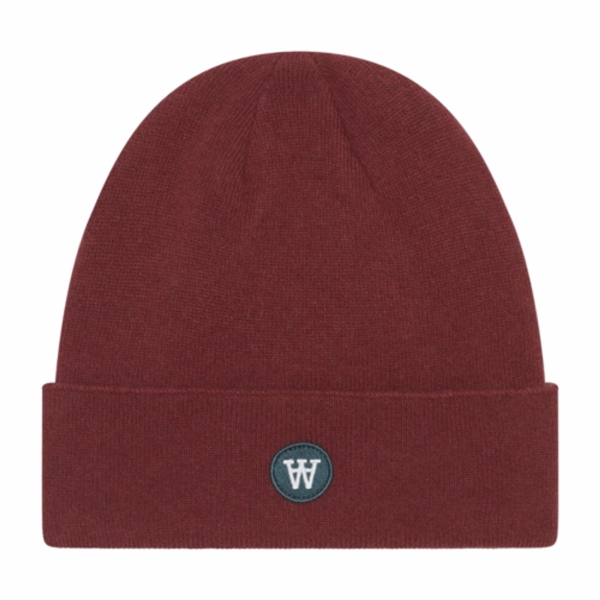 Beanie Wood Wood Unisex Vin Patch Autumn Red