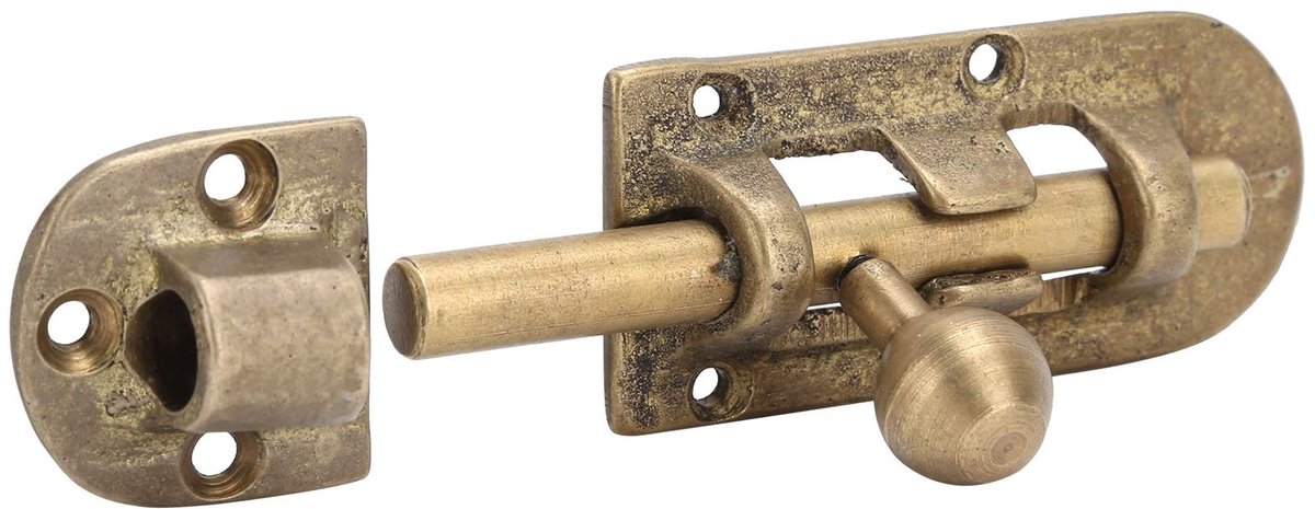 Dailygoods- Deurbouten Anticorrosief - Schuifbouten - Hardware Fittingen - Houten Deuren - Robuust Messing - 3 Stuks - Deurvergrendeling