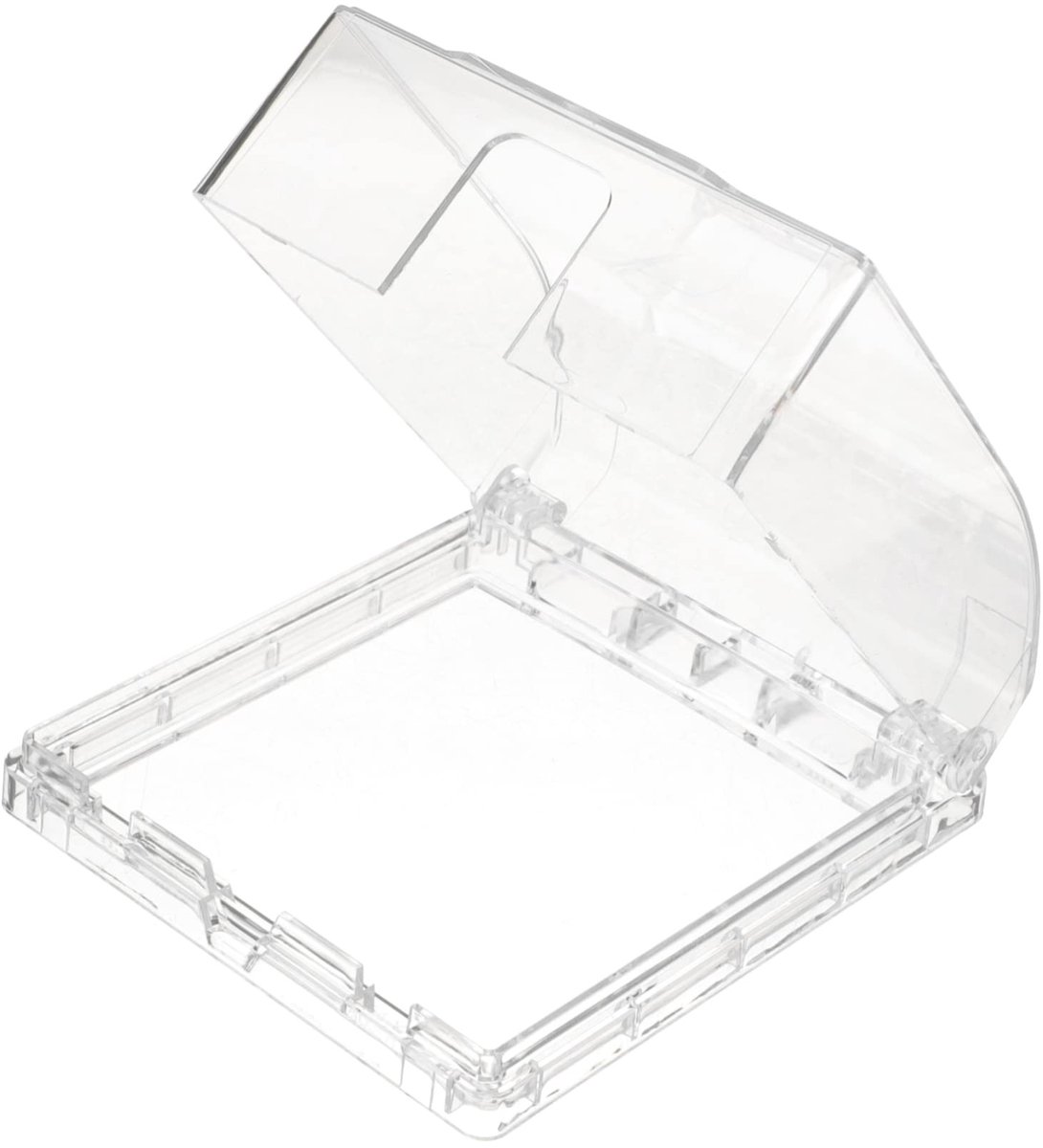 Dailygoods- Deurbekleding Waterdicht - Deurbel Hoes - Kunststof Cover - Transparante Regenhoes - Eenvoudige Installatie - Afdekplaat 12,5x10x4,5 cm - Deurbescherming