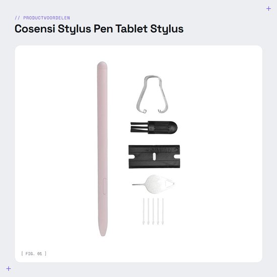 Dailygoods- Stylus Pen Hoge Gevoeligheid - Stylus Pen voor Tab S6 Lite - Tablet Stylus - 5 Vervangende Tips - Duurzaam Plastic - Geschikt voor SM-P610/P615 - Tabletpen — afbeelding 5