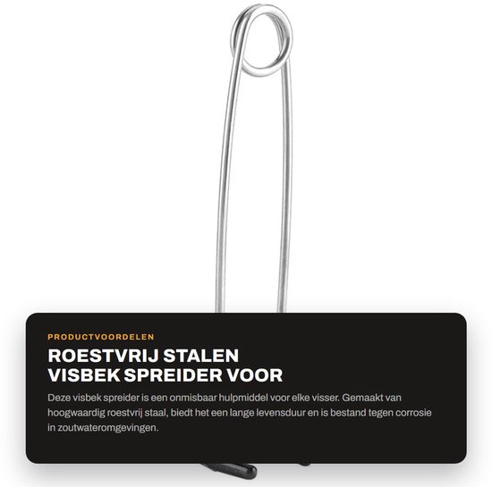 Dailygoods- Visbek Spreider Roestvrij Staal - Vissteekspreider - Muilbarrière - Hengelaccessoires - Zoutwatervissen - Draagbaar en Efficiënt - Haakuitdrager van Dailygoods — afbeelding 5