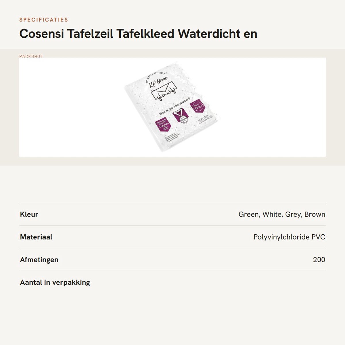 Dailygoods- Tafelzeil Waterdicht - Tafelkleed Afwasbaar - Tafelkleed Plastic - Tafelzeil 140 x 200 - Tafelkleed met Bladpatroon - Modern Design