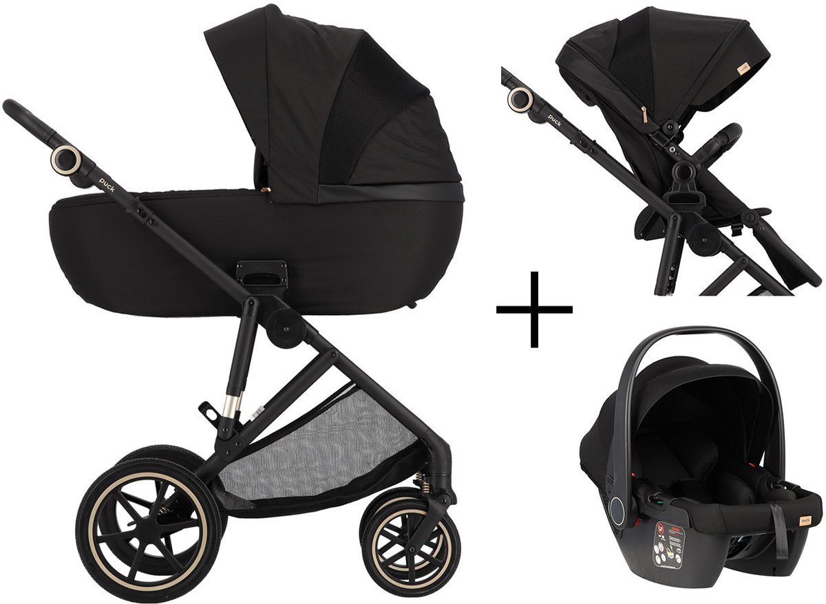 Puck Carl Kinderwagen 3-in-1 - Ebony