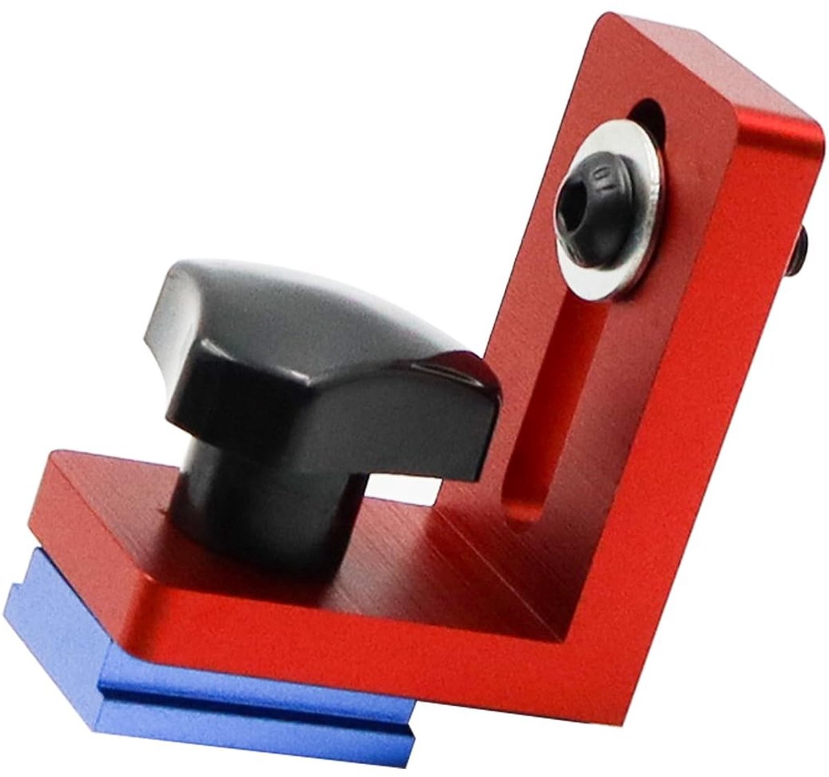 Dailygoods- Geleidingsaanslagen 30 - Vaste T-sleuf - Hellende Geleidingsaanslagen - Aluminium - 1 stuk - 4,8 cm x 5,8 cm x 3 cm - Railstopper