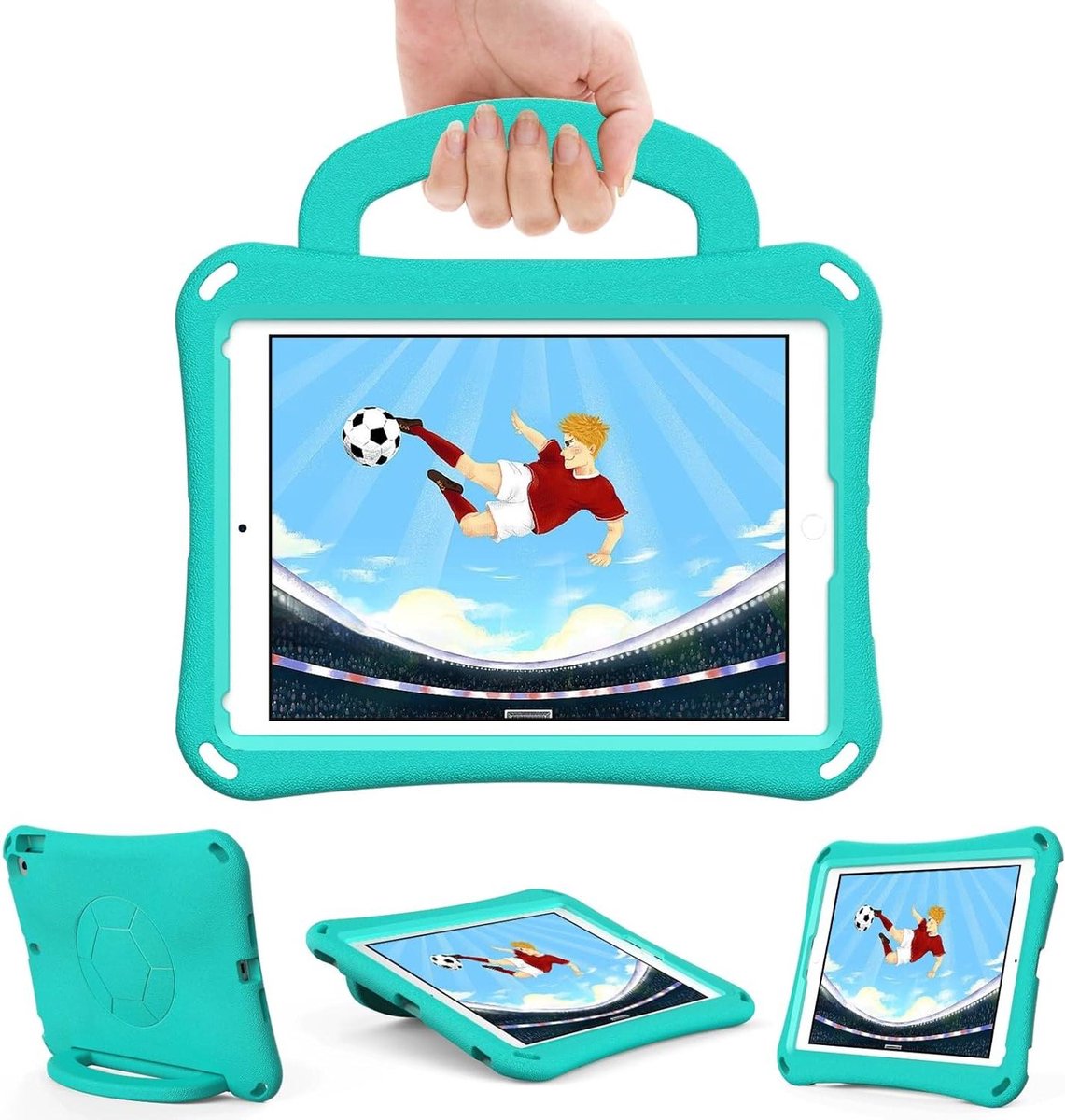 Tablet Hoes - Beschermhoes Tablet - Apparaat Beschermen - Kindvriendelijk EVA Materiaal - 97 inch - Mintgroen
