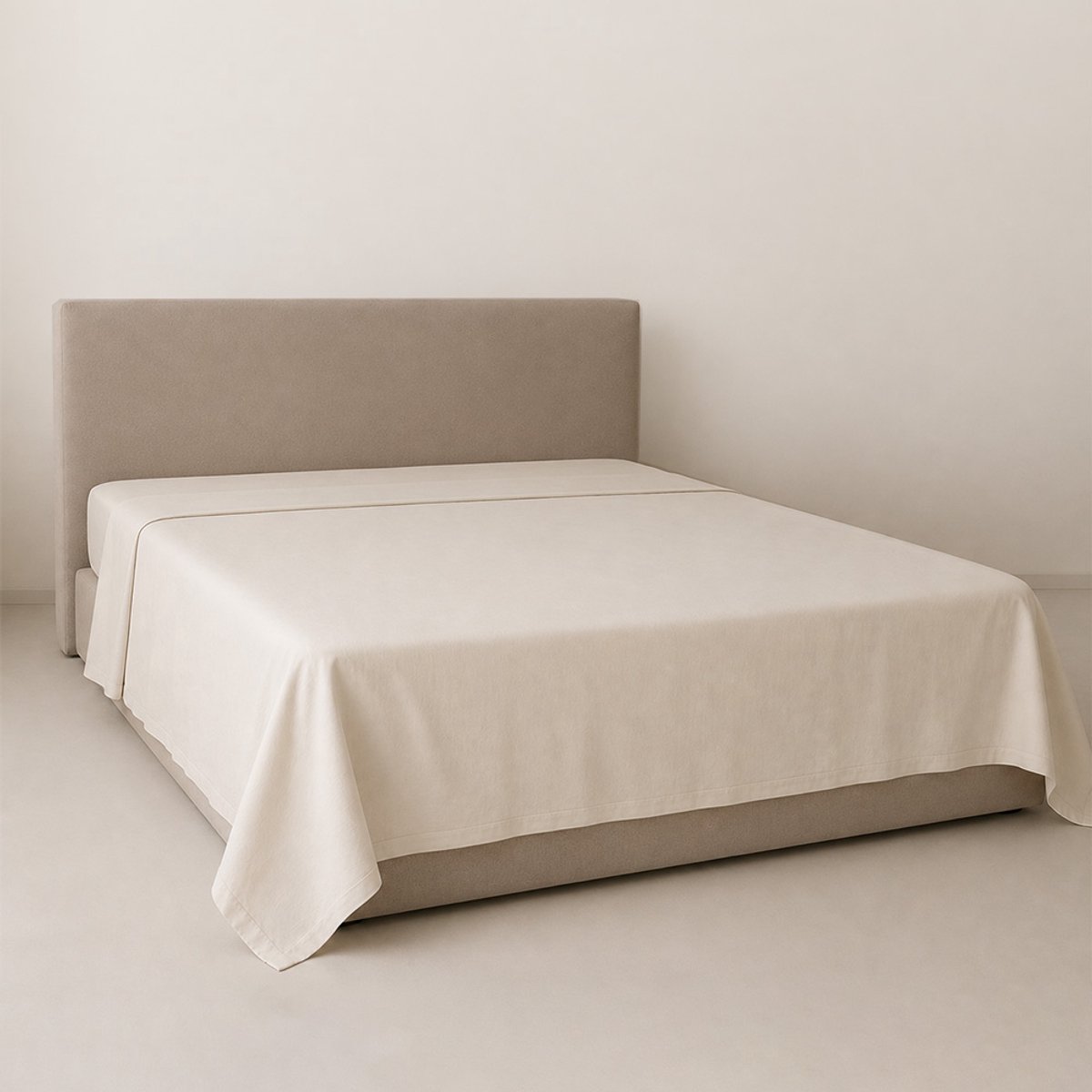 Amstelinen Laken 240x290 – Premium Hotelkwaliteit – TENCEL™ Lyocell Sateen – Classic Ivory – Tweepersoons – Koeler Slapen, Zacht, Ademend & Strijkvrij