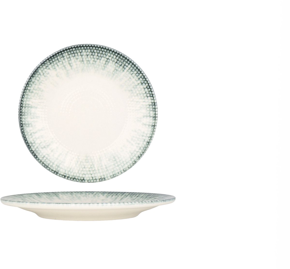 Kütahya Porselen Dessertbord - Iceberg - Porselein - 21 cm - set van 6