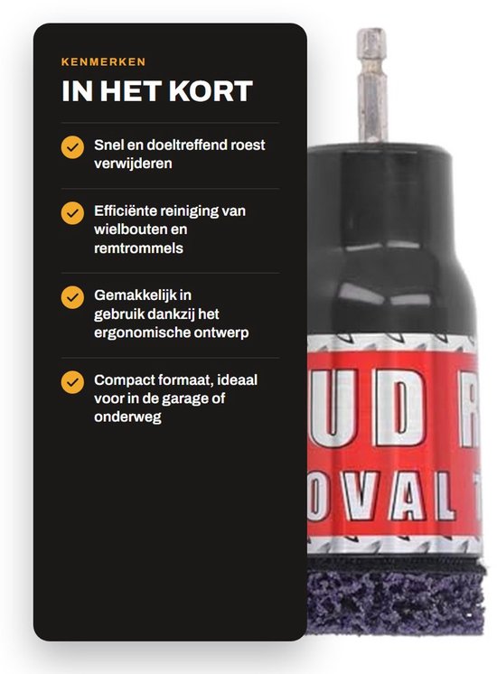 Dailygoods- Wielnaafreiniger Snelle Roestverwijdering - Roestverwijderaar - Metaalafzetting Verwijderaar - Slijpstenen - Gereedschap - Efficiënte Reiniging van Dailygoods — afbeelding 3