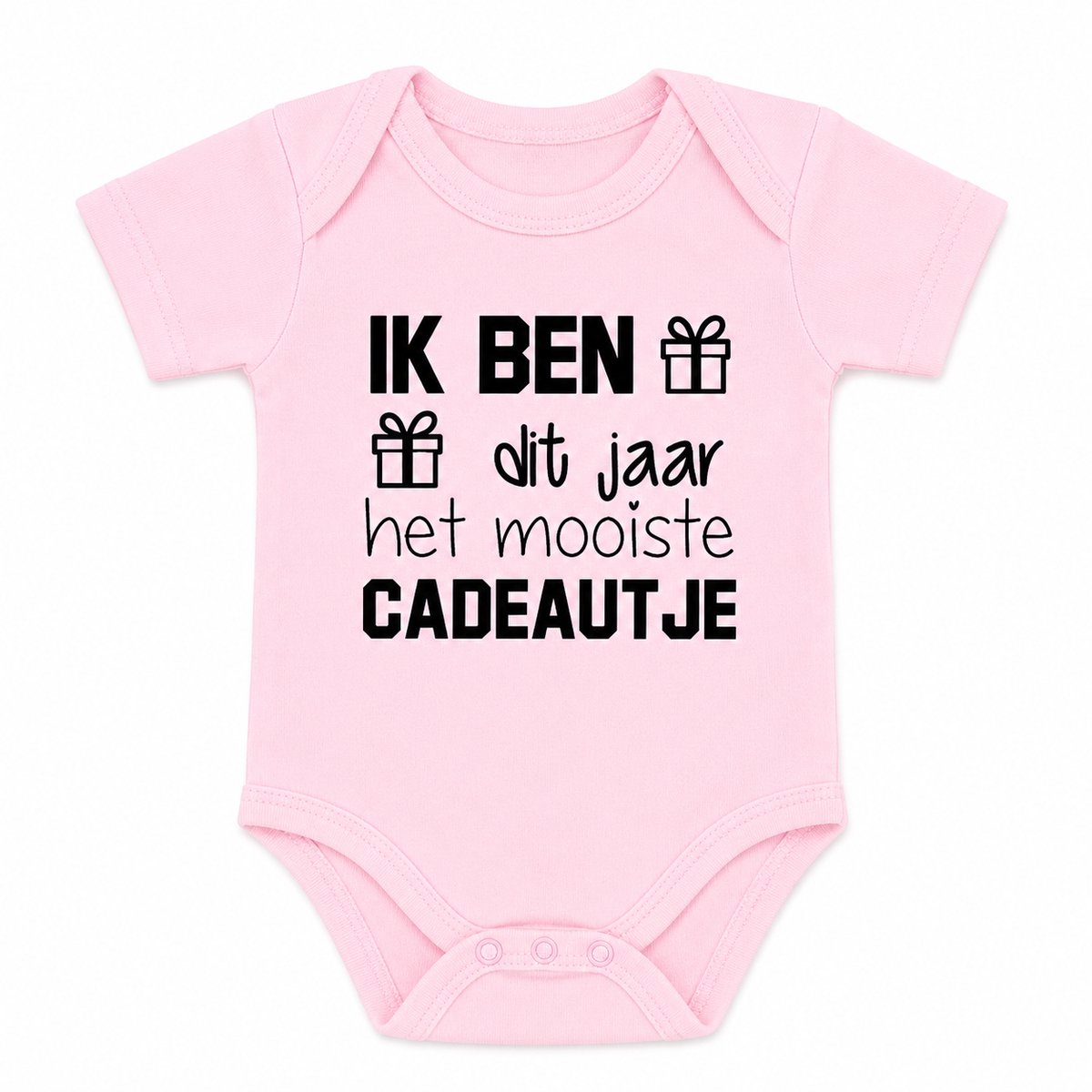 Baby Rompertje cadeautje zwangerschap aankondiging tekst | ik ben dit jaar het mooiste cadeautje | korte mouw | roze | maat 62/68 | geboorte kraamcadeau cadeau  cadeau eerste Moederdag liefste mama Vaderdag papa