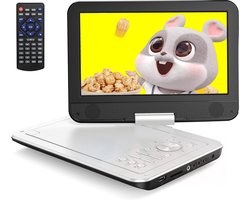 YOTON Draagbare dvd-speler 12,5 inch met autohouder, dvd-speler auto met 10,5 inch LCD, 4-6 uur ononderbroken afspelen, voortzettingsfunctie, tv-synchronisatie, SD-kaart/USB-compatibel