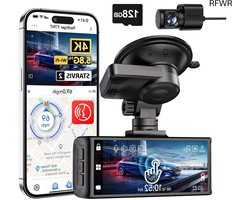 REDTIGER 4K Dash Cam Front and Rear, Touch Screen 3.18 Inch, Free 64GB Card, Car Dash Camera Built-in WiFi GPS, UHD 2160P Night Vision, WDR, Parking Monitor (F7N Touch)