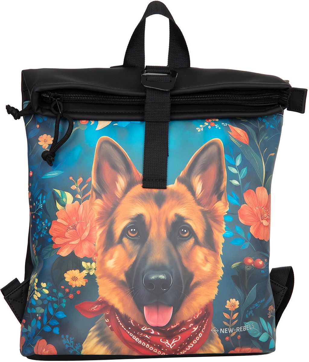 New Rebels Mart Arts Los Angeles Rolltop Rugzak 7L Duitse Herder