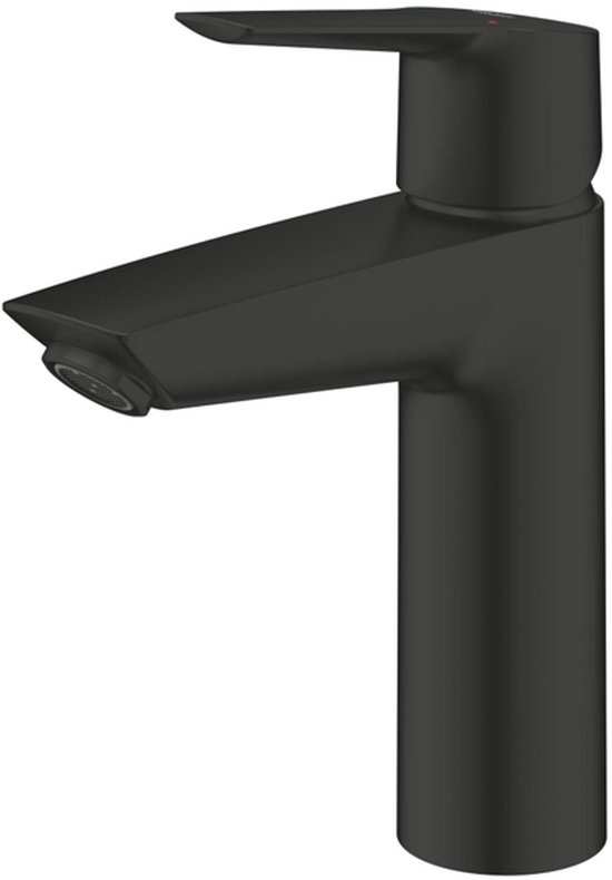 Mitigeur de lavabo avec bonde Push-Open, noir mat