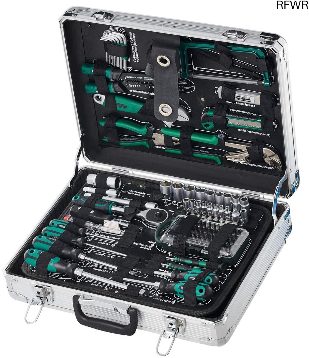 Brüder Mannesmann 124-Piece Tool Set in Aluminium Case M29072