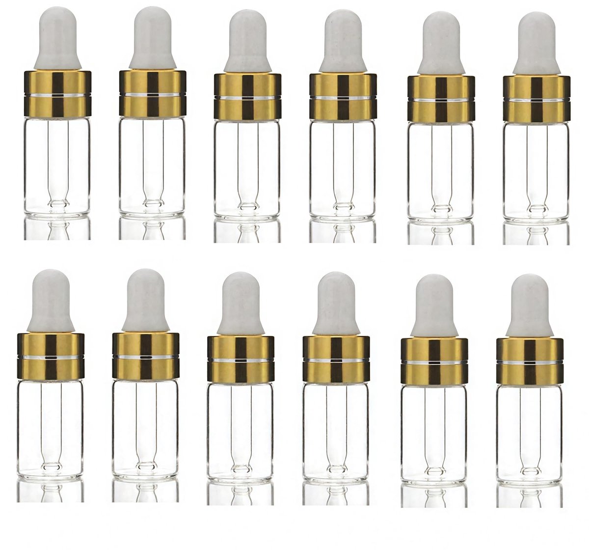Dailygoods- Druppelfles 10 ml - Druppelflesje met pipet - Cosmetische fles - Leeg flesje - Verpakkingsfles - Handig voor olie