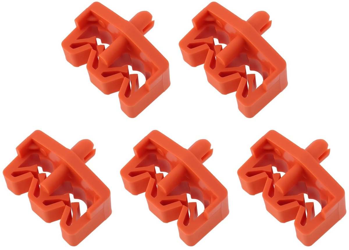 Dailygoods- Remkabelclip 5 Stuks - Kabelhouder - Kabelklem - Zelfklevend - Voor Remleidingen/Olieleidingen - Afmeting 6.6x5x34mm - Kabelclip