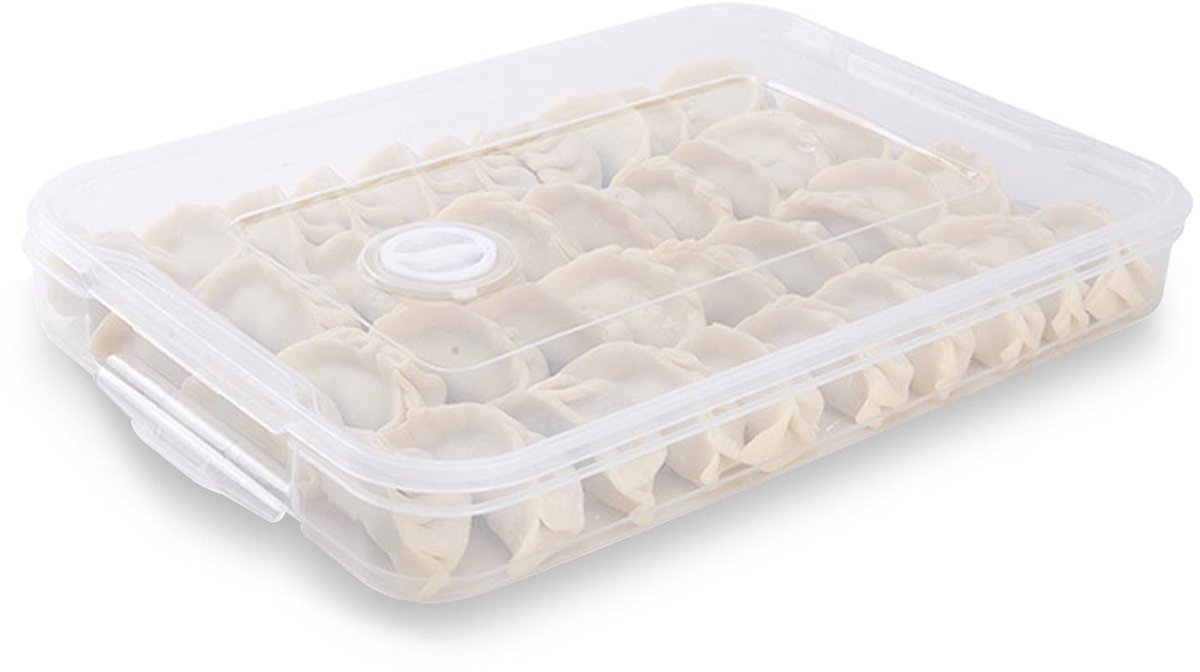 Dailygoods- Koelkast Organizer - Stapelbaar - Koelkast Bewaardoos - Koelkast Opbergbak - Voedsel Organizer - BPA-vrij - Met Deksel - Voedselopslag