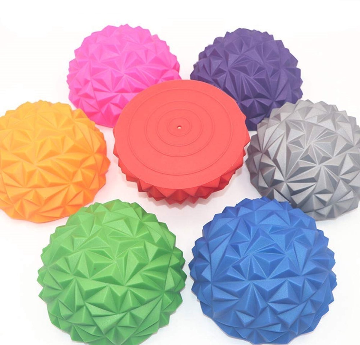 Dailygoods- Voetmassage Halfrond - Massagebal - Zintuiglijke Training - Kunststof - Klein Formaat - Geschikt voor Volwassenen en Kinderen