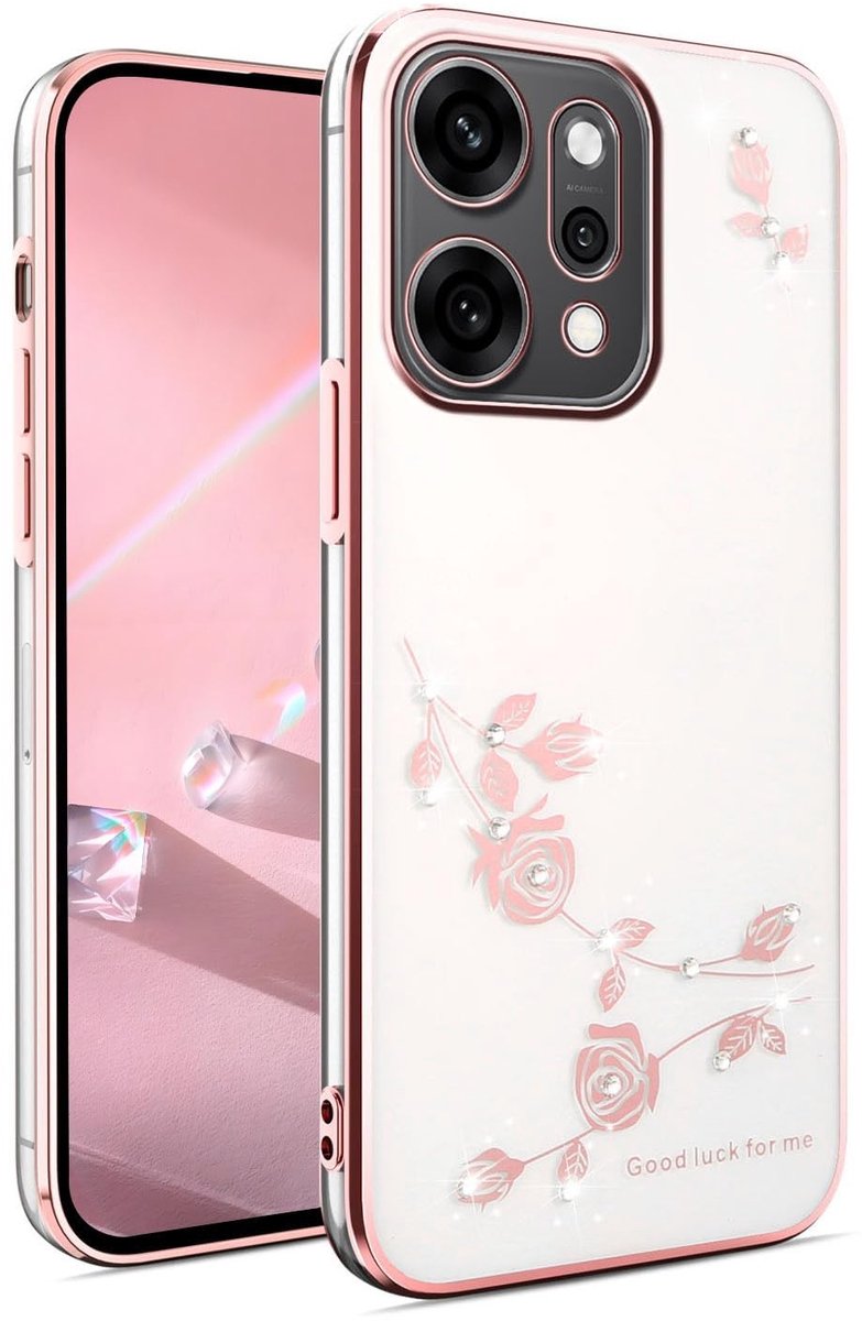 Dailygoods- Beschermhoes Ultradun - Schokbestendig - Zacht Siliconen - Transparant - Elegant - Glanzend voor Oppo Reno14 Pro 5G - Telefoonhoes