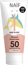 Naïf - Minerale Zonnebrandcrème - Baby & Kids - SPF50 - Zonder Parfum - Hoge UVA/UVB Bescherming - 100ml