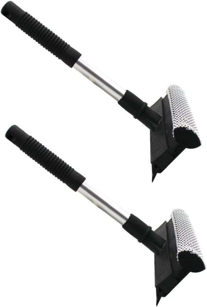2 Stuks Glasreinigingsaccessoires Raamwisser Zachte Spons Anti-grip Handvat Voor Spiegels En Autos