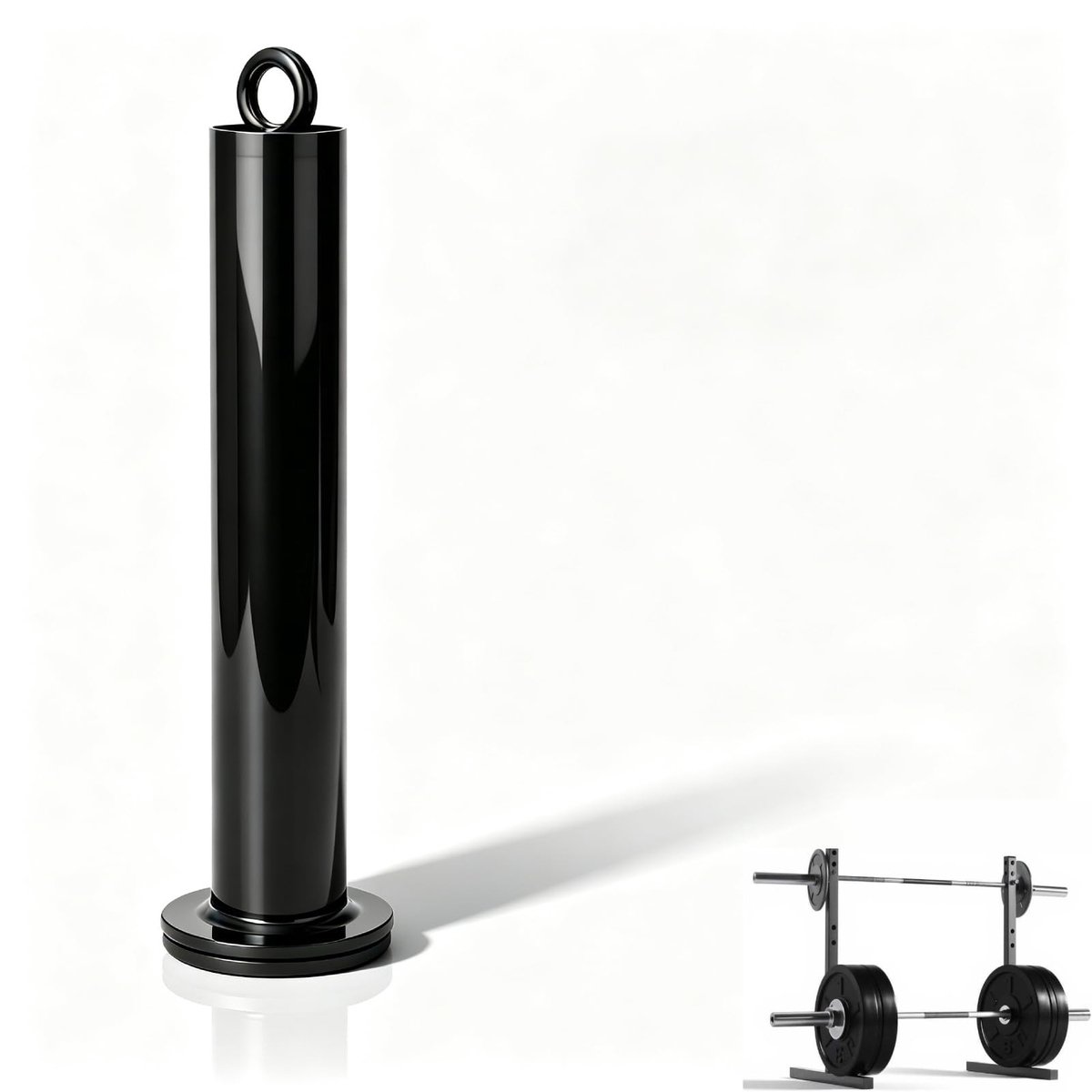 Dailygoods- Laadpen Roestvrij Staal 20x220mm - Halterhouder - Ondersteuning - Fitnessapparatuur - Gewichtsplaat - Perfect Accessoire - Gewichthefpen