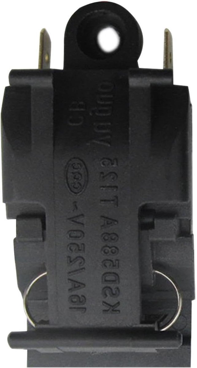 Waterkoker Knop - Schakelaar Onderdeel - Apparaat Reparatie - Temperatuur Beveiliging - 5x2x1 cm - Zwart