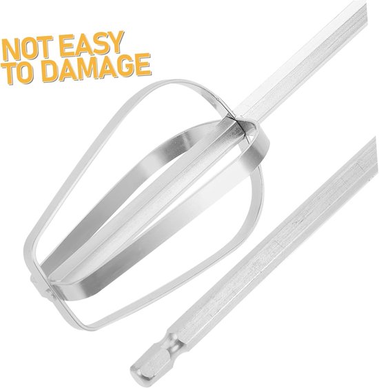 3 Stuks Delige Roestvrijstalen Handmixer Kloppers met Verlengde Steel Duurzame Vervangingsonderdelen voor Elektrische Keukenmixer Geschikt voor Deeg Dikke Mengsels — afbeelding 5