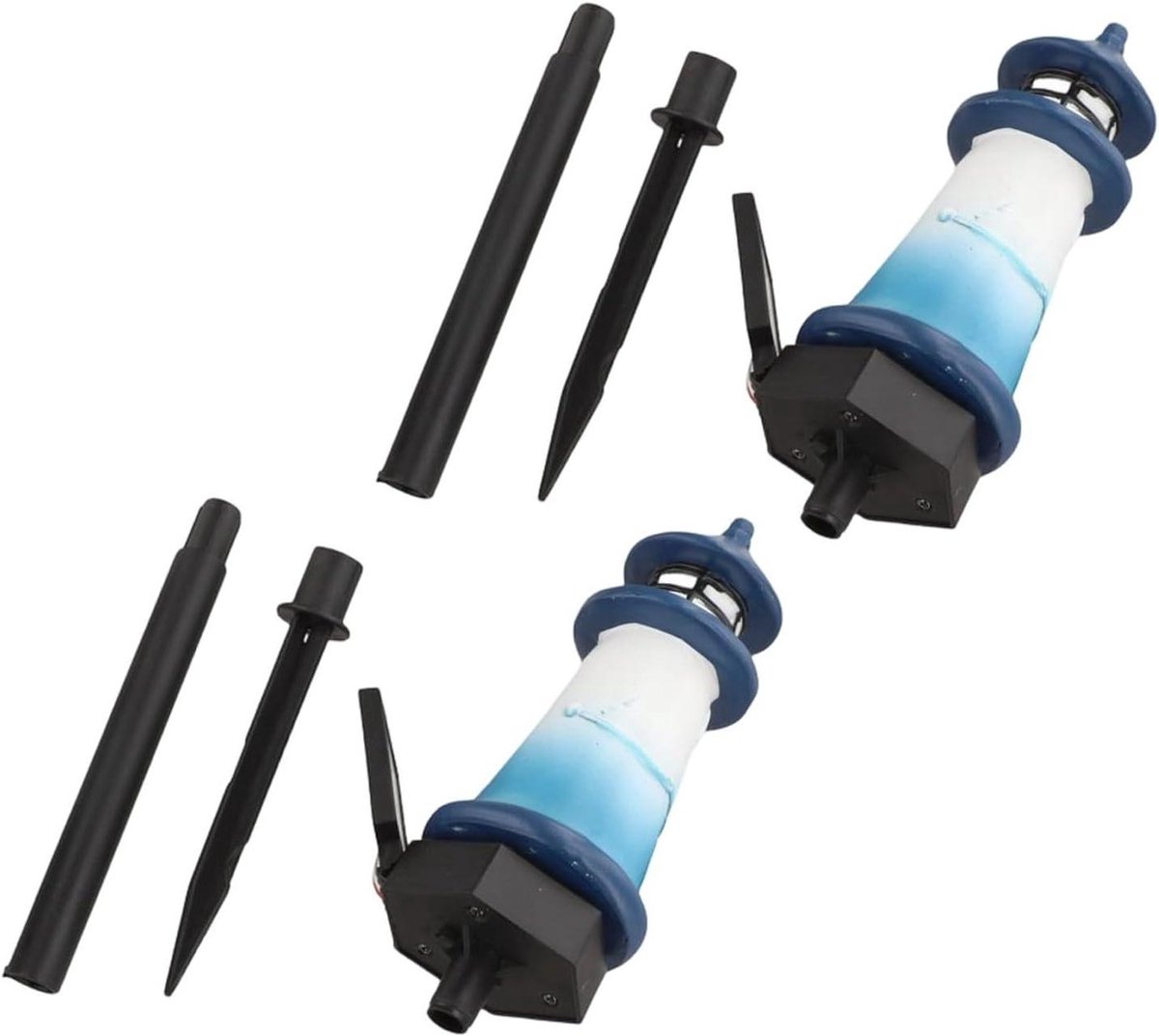 Vuurtoren Tuinlamp - Decoratieve Buitenlamp - Terras Verlichten - Zonne-energie Efficiënti