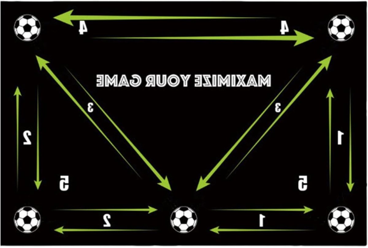 Voetbal Trainingsmat - Oefenmat Voetbal - Agility Training - Geluiddempend Ontwerp - 60 x 40 cm - Niet gespecificeerd