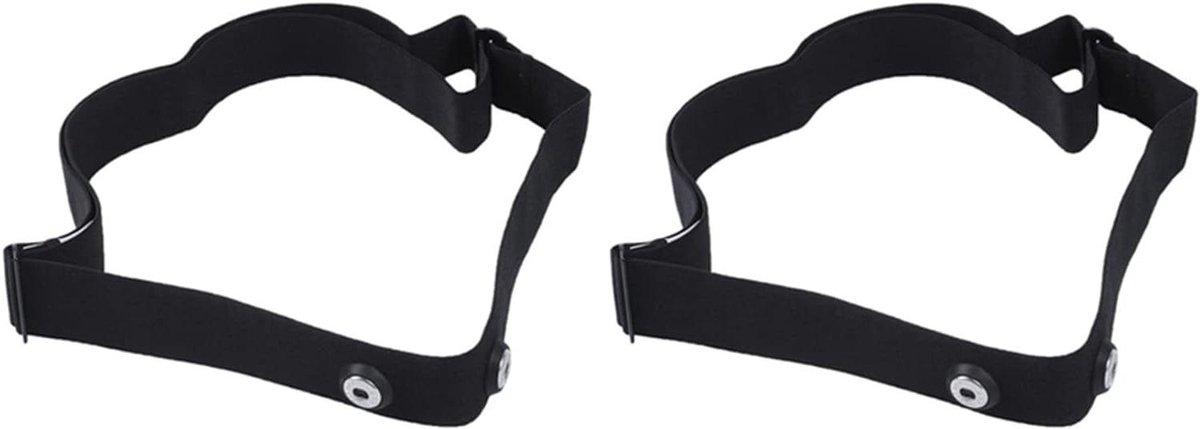 Borstband Hartslagmeter - Hartslag Sensor - Sport Training - Adaptieve Elektroden - 2 Stuks - Zwart